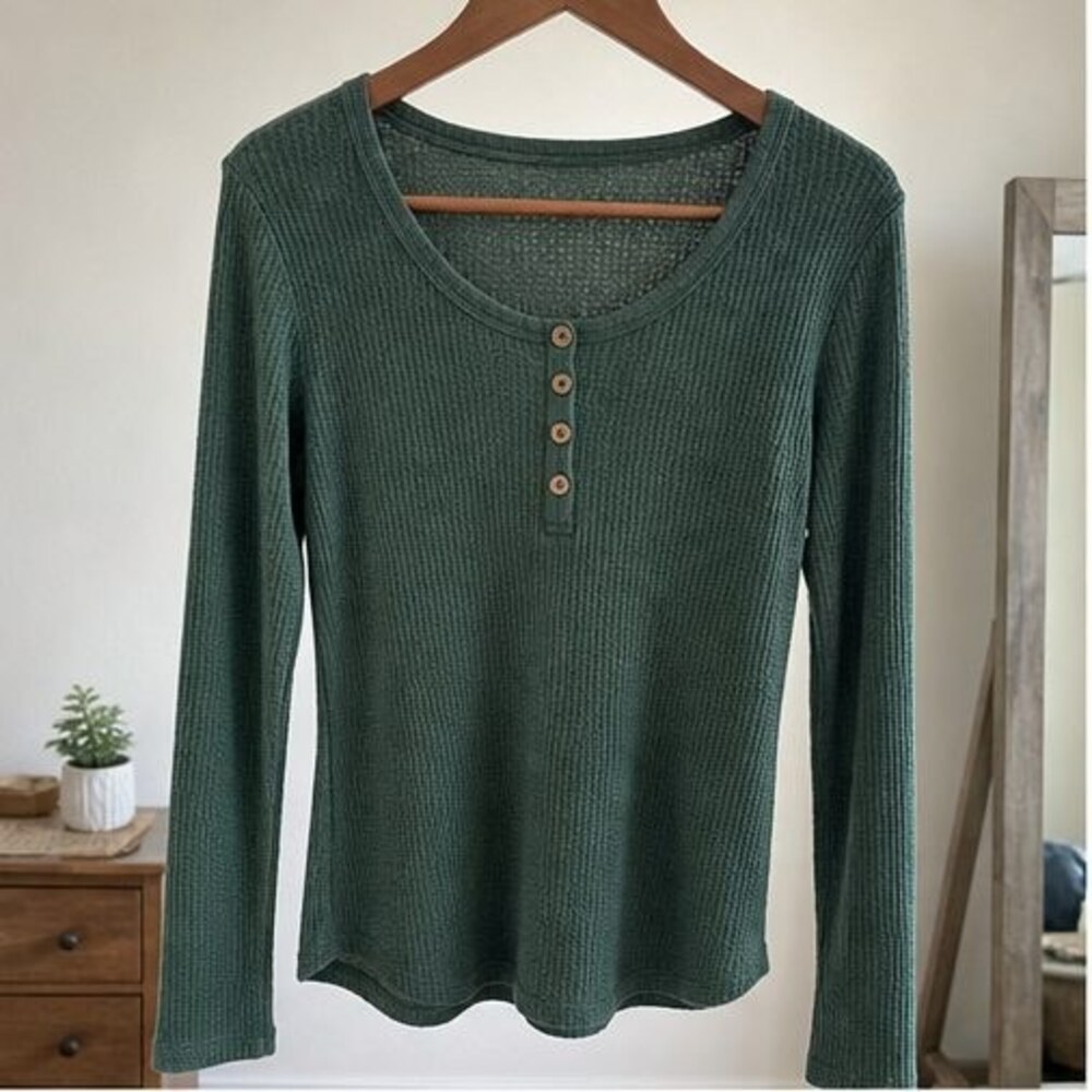 Gray Puff Sleeve Top